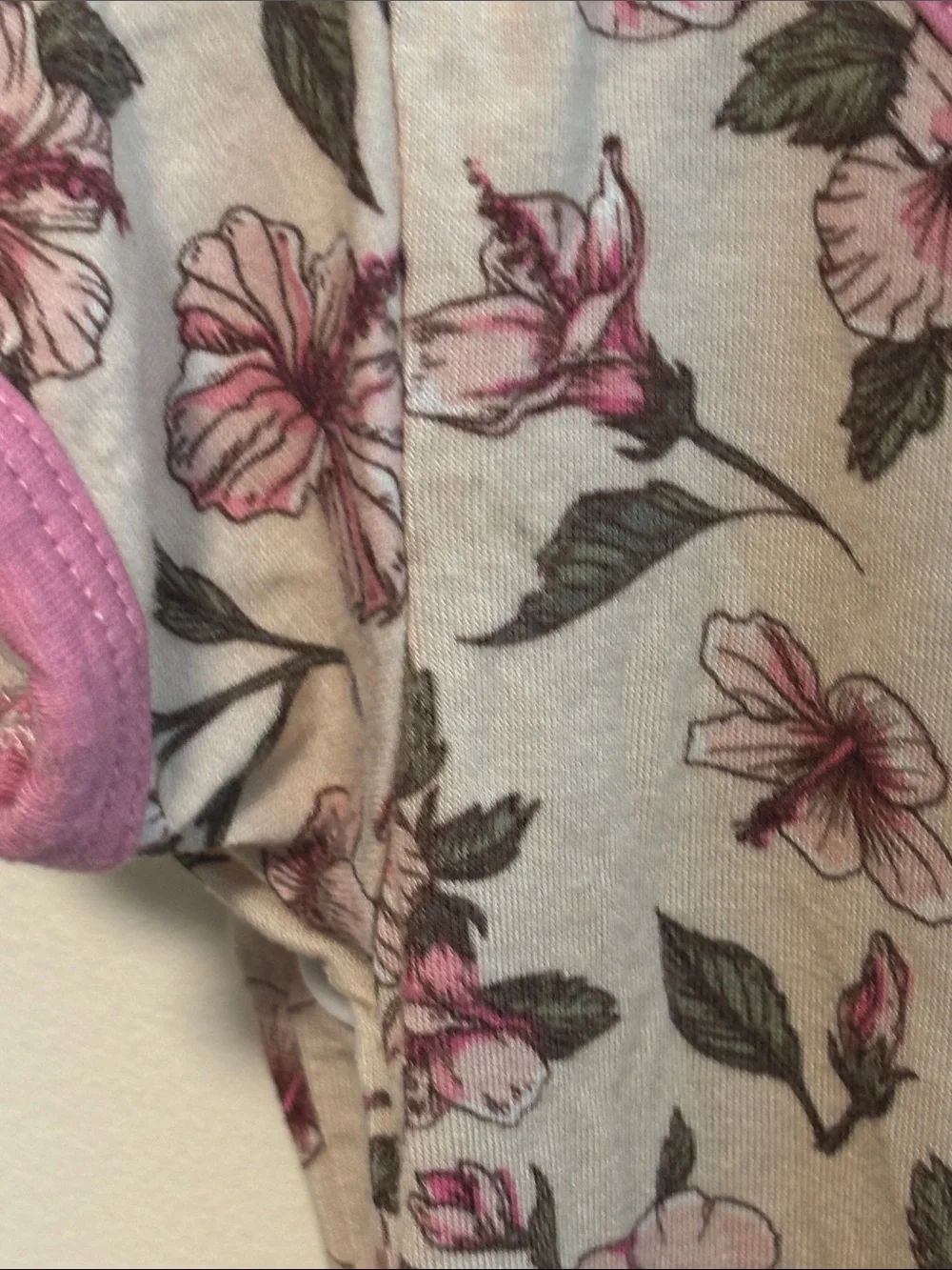 Girls Short-Sleeve Floral Pajama Set - Pink Floral
